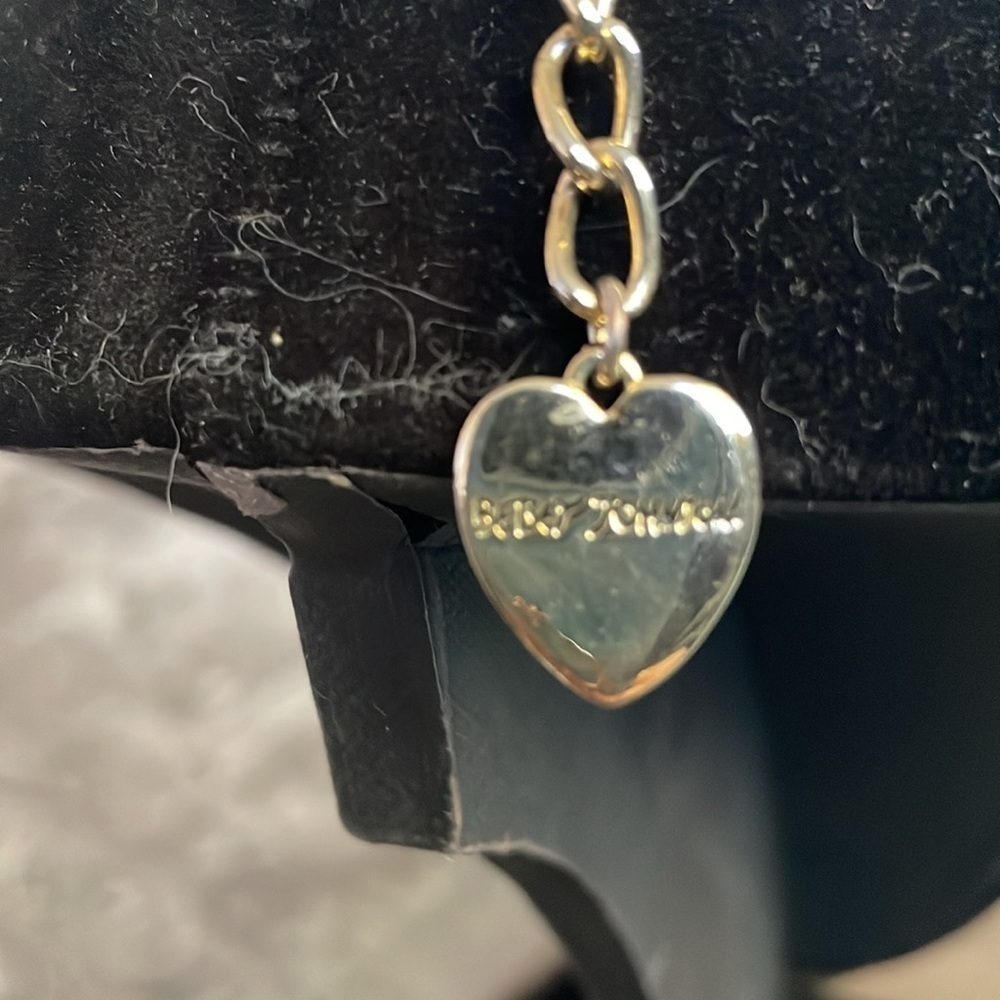 Vintage Betsy Johnson love leopard heart multi charm necklace - Picture 8 of 10